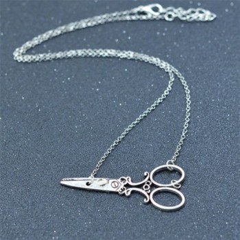 Meiligo Hairdresser Scissors Necklace Silver 1