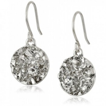 Kenneth Cole New York Textured Silver-Tone Drop Earrings - CP115DZG7PL