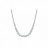 Womens Magnificent Graduated Round Cubic Zirconia Tennis Necklace by NYC Sterling - CC1888UEGX3