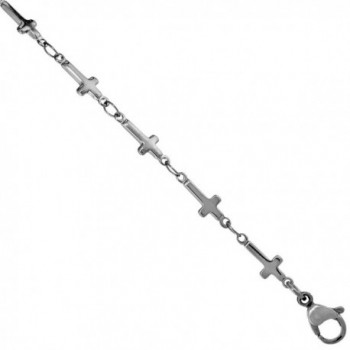 Surgical Steel Cross Link Chain 5 mm wide- sizes 7.25- 16 and 18 inch lengths - CC1176NIK0D