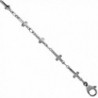 Surgical Steel Cross Link Chain 5 mm wide- sizes 7.25- 16 and 18 inch lengths - CC1176NIK0D