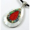 Handmade Mother Abalone necklace CA423