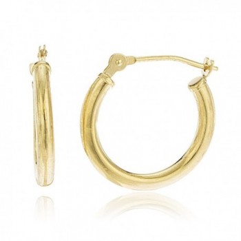 14k Yellow Gold 2mm Basic Hoop Earrings (0Z-OG98-YE1L) - CZ11QVOC51N