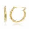 14k Yellow Gold 2mm Basic Hoop Earrings (0Z-OG98-YE1L) - CZ11QVOC51N