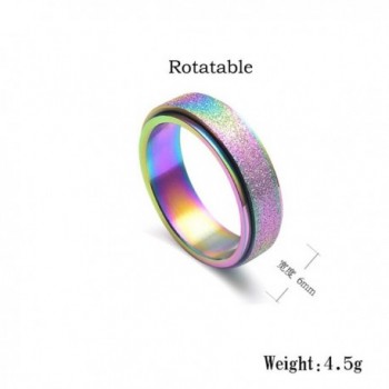 PAMTIER Womens Stainless Wedding Rainbow