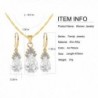 Bridesmaid Jewelry Teardrop Earrings Necklace