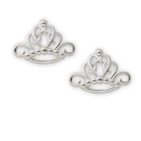 Disney Princess Tiara Sterling Silver Stud Earrings - CK119PM9AUB