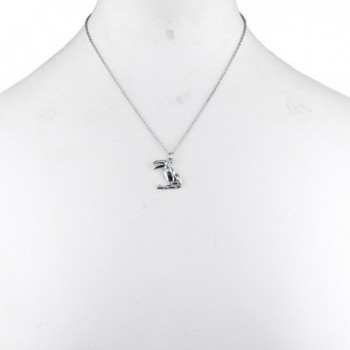 Lux Accessories Silvertone Tropical Necklace