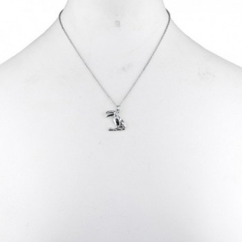 Lux Accessories Silvertone Tropical Necklace in Women's Pendants