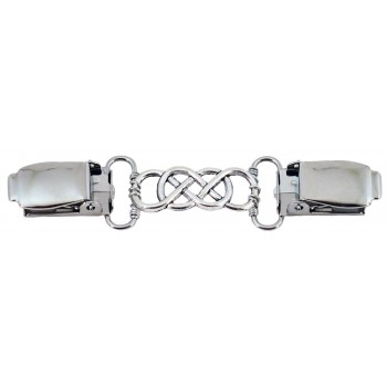 Silver Triple Infinity Cardigan Clip - C612NYRACX2