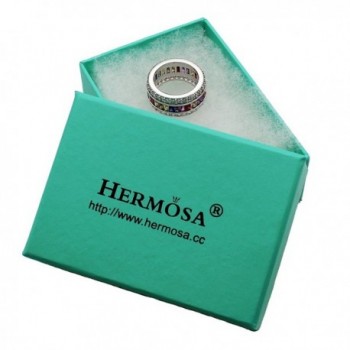 HERMOSA Valentines Morganite Amethyst Aquamarine in Women's Wedding & Engagement Rings