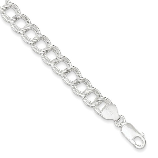 Sterling Silver Link Bracelet 8.5 Inches - CX11DJXIVQH