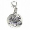 Pro Jewelry Dangling "Amor Y Felicidad Love and Happiness" Clip-on Bead for Charm Bracelet 45225 - CF11V3W526N