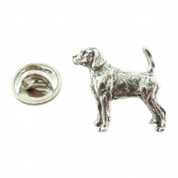 Creative Pewter Designs- Pewter Beagle Mini Pin- Antiqued Finish- D322MP - C9127C08IWJ