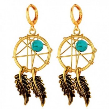 U7 Earrings Turquoise Decorate Catcher - C412HJYE93F