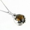 BEADNOVA Healing Gemstone Necklace Stainless in Women's Pendants