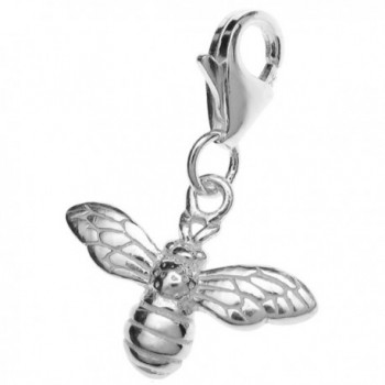 Dreambell 925 Sterling Silver Honey Bee Dangle Clasp European Lobster Clip On Charm - CN11D5SKDW1