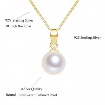 Freshwater Cultured Pendant Necklace 8 5 9mm