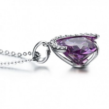 Purple Heart Necklace Gifts Girlfriend