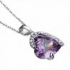 Purple Heart Necklace Gifts Girlfriend in Women's Pendants
