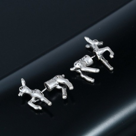 1 Pair Lovely 3d Bambi Deer Animal Earrings Birthday Jewelry Gift for ...