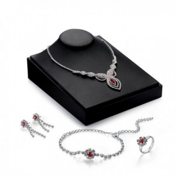 Women's Charm Jewelry Set Necklace and Earrings Set Valentine's Day Gifts - 6 - CI182ORGITT