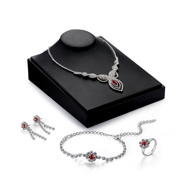 Women's Charm Jewelry Set Necklace and Earrings Set Valentine's Day Gifts - 6 - CI182ORGITT