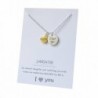 Daughter I Love You to the Moon Jewelry Pendant Gift Card Heart Necklace 18 Inch - CO1822S5O35