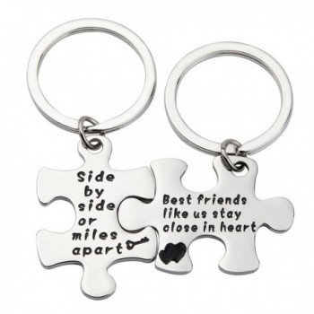 MAOFAED Couples Keychain Jewelry Necklace - side by side Key Chain - C3186YRGYHG