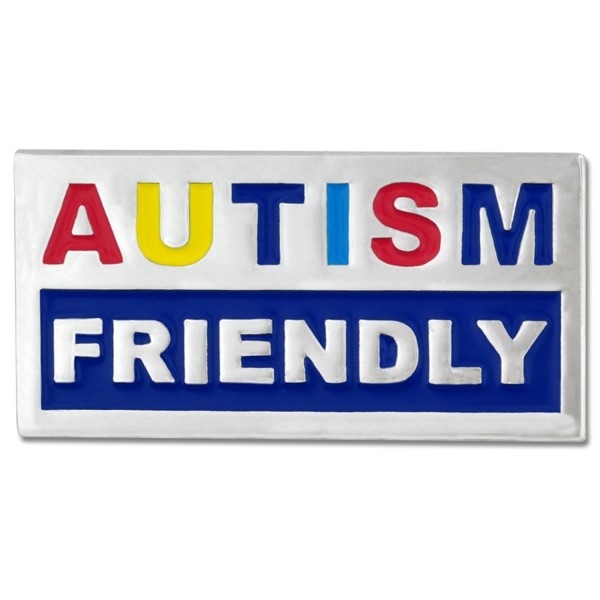 PinMart's Autism Awareness Friendly Autism 1" Enamel Lapel Pin - C211KJ0G8OF