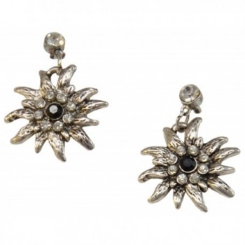 Bavarian Edelweiss Flower Earings - C111N4R26KF