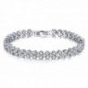 Geerier Rhinestone Bracelet Elegant Crystal Family Sister Bracelets for Women - silver 1 - CF187ET8WY5