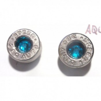 caliber Silver Earrings Stainless crystal