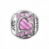 SOUFEEL "Pink Love" Charm Heart Shaped Swarovski 925 Sterling Silver Charms For Bracelets and Necklaces - CT12GBA1KRF