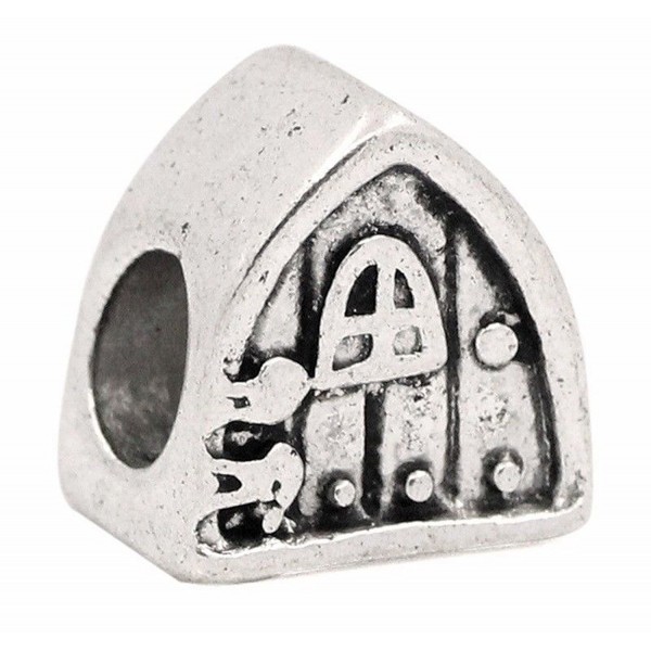 Cottage House Triangle Hobbit Door Fairytale Charm fits European Bracelets - CA12IJKAPL7
