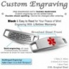 MyIDDr Pre Engraved Customizable Warfarin Link