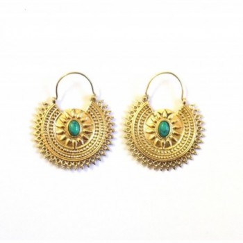 Earrings Fashion Jewelry Tribal Turquoise - Turquoise - CS17YE3IKD7