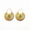 Earrings Fashion Jewelry Tribal Turquoise - Turquoise - CS17YE3IKD7
