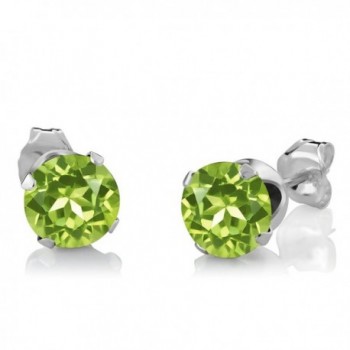 Peridot Gemstone Birthstone Sterling Earrings