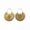 Earrings Fashion Jewelry Tribal Turquoise in Women's Hoop Earrings