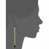 CC Gold Plated Retro Black Earrings