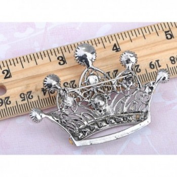 Alilang Silvery Iridescent Rhinestones Princess in Women's Brooches & Pins