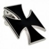 PinMarts Black Cross Biker Enamel