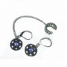 Zoe Chained Leverback Earring Rhinstones in Women's Clip-Ons Earrings