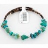 $80 Tag Authentic Made by Charlene Little Navajo Native American Natural Turquoise Adjustable WRAP Bracelet - CT11XQ78977