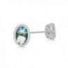 Blue Helenite Gaia Stone Earrings