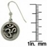 Hindu Symbol Sterling Silver Earrings in Women's Drop & Dangle Earrings