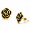 Titanium Stainless Steel Lady's Charming Stud Earring with a Gift Box and a Free Small Gift - C011CDKRUH3