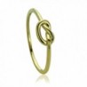 14K Yellow Gold Wedding Ring Plain Gold Celtic Love Knot Promise Ring - CQ120BVCWZ5