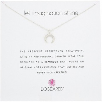 Dogeared Let Imagination Shine Crescent 16" Boxed Necklace - C012DMEYO59